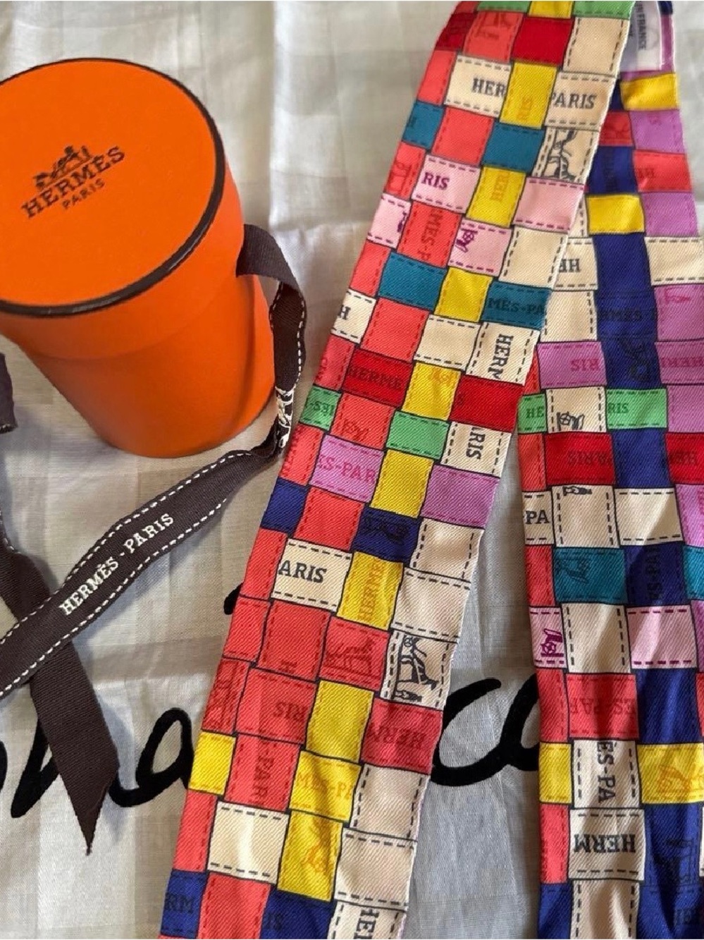 Hermes Twilly Scarf - Multicolor